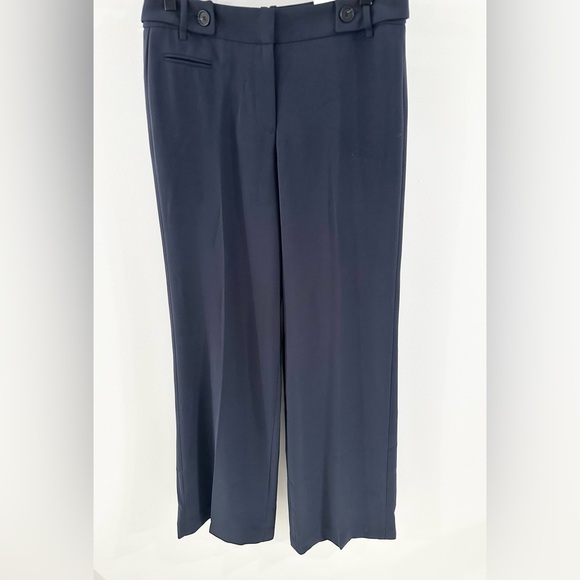 NWT Loft Kate Classic Wide Leg Pants Navy Size 4 - Picture 5 of 8